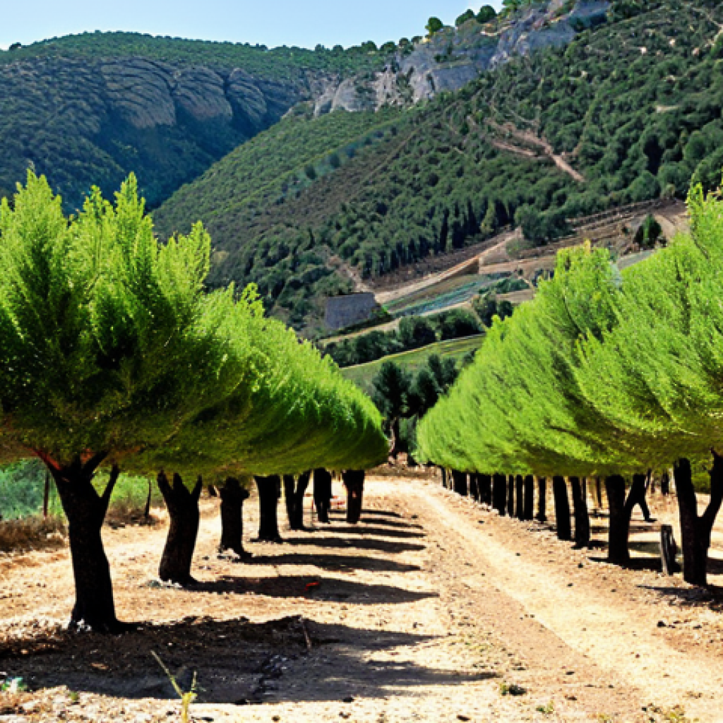 생태계 복원 기술을 통한 지역 사회 발전 - Reforestation in Sierra de Cazorla**
"A lush, vibrant Mediterranean forest scene in Sierra de Cazor...