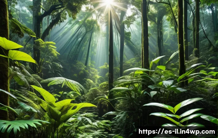 생태계 복원 기술과 해양 보호 - **Prompt 1: Aerial Guardians of Latin American Forests**
A panoramic, vibrant shot showcasing a ...