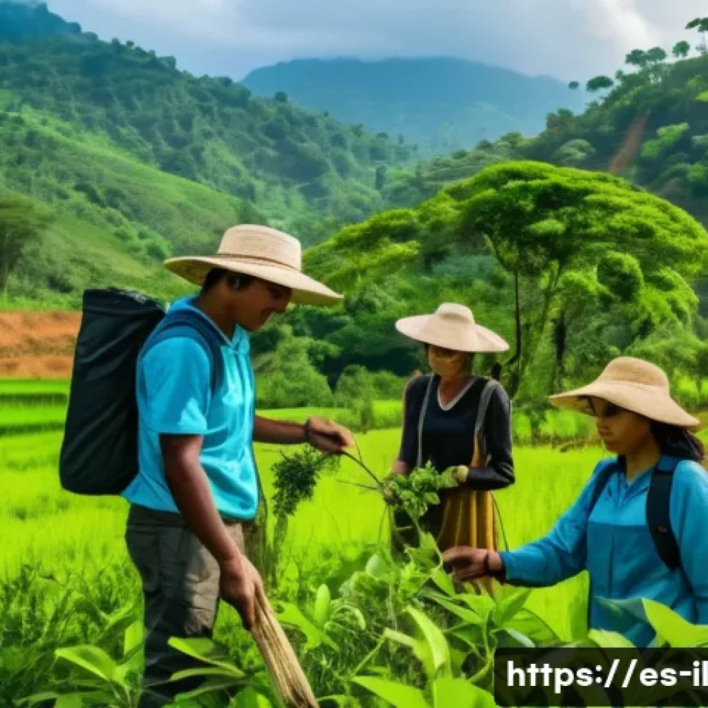 생태계 복원 기술과 지역 사회의 역할 - A vibrant rural community in Latin America actively engaged in environmental restoration: diverse me...