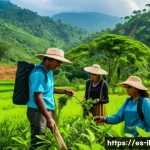 생태계 복원 기술과 지역 사회의 역할 - A vibrant rural community in Latin America actively engaged in environmental restoration: diverse me...