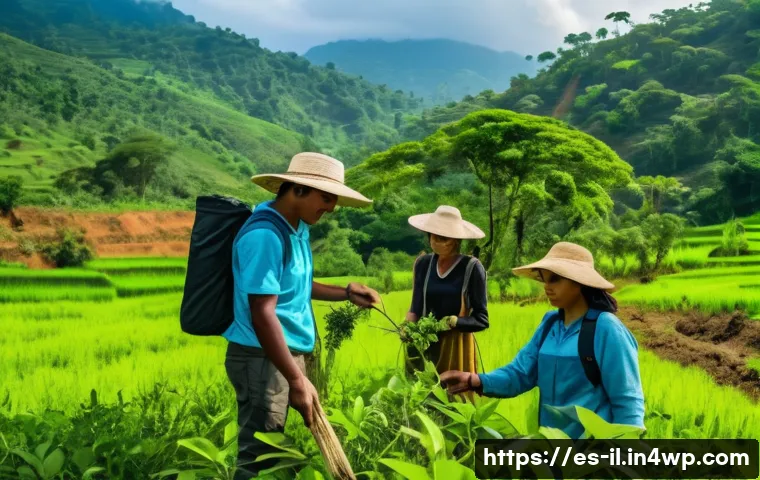 생태계 복원 기술과 지역 사회의 역할 - A vibrant rural community in Latin America actively engaged in environmental restoration: diverse me...